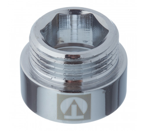 Удлинитель Valtec 15 мм х 1 ВР(г) х 1 НР(ш) хром латунный (VTr.198.C.0615)