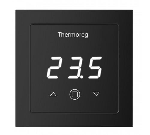Терморегулятор электронный сенсорный для теплого пола Thermoreg TI-300 Black черный Терморегулятор электронный сенсорный для теплого пола Thermoreg TI-300 Black черный