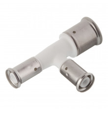 Тройник Henco (11PKW-261616) 26(пресс) х 16(пресс) х 16(пресс) PVDF белый