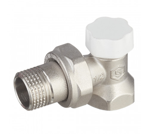 Клапан запорный угловой Stout 1/2 НР(ш) х 1/2 ВР(г) для радиатора (SVL-1156-000015) Клапан запорный угловой Stout 1/2 НР(ш) х 1/2 ВР(г) для радиатора (SVL-1156-000015)