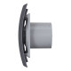 Вентилятор осевой DiCiTi Breeze 4C dark gray metal с обратным клапаном 220х175 мм d100 мм темно-серый