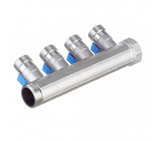 Коллектор Henco 1 ВР(г) х 4 выхода 3/4 НР(ш) ЕК х 1 НР(ш) с шаровыми кранами (VB060504-BLAUW) Коллектор Henco 1 ВР(г) х 4 выхода 3/4 НР(ш) ЕК х 1 НР(ш) с шаровыми кранами (VB060504-BLAUW)