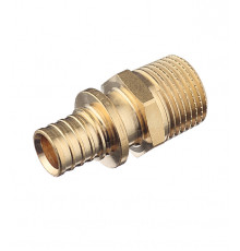 Соединитель прямой Stout 16 мм х 1/2 НР(ш) латунный (SFA-0001-001612)