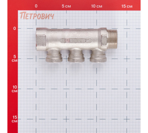 Коллектор Valtec 1 ВР(г) х 3 выхода 1/2 ВР(г) х 1 НР(ш) (VTc.550.N.0603) Коллектор Valtec 1 ВР(г) х 3 выхода 1/2 ВР(г) х 1 НР(ш) (VTc.550.N.0603)