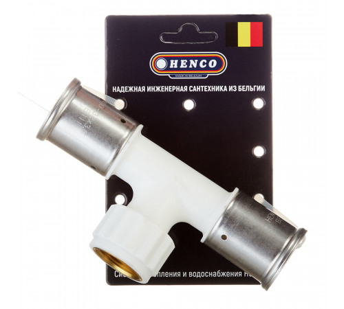 Тройник Henco (13PKW-320532) 32(пресс) х 3/4 ВР(г) х 32(пресс) белый PVDF Тройник Henco (13PKW-320532) 32(пресс) х 3/4 ВР(г) х 32(пресс) белый PVDF