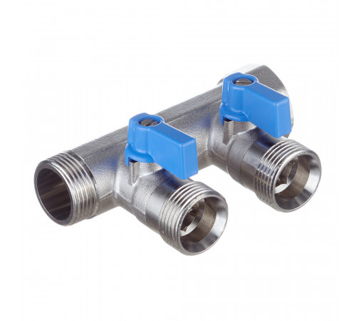 Коллектор Henco 3/4 ВР(г) х 2 выхода 3/4 НР(ш) ЕК х 3/4 НР(ш) с шаровыми кранами (VB050502-BLAUW) Коллектор Henco 3/4 ВР(г) х 2 выхода 3/4 НР(ш) ЕК х 3/4 НР(ш) с шаровыми кранами (VB050502-BLAUW)