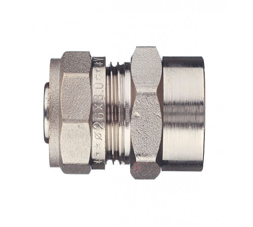 Соединитель прямой VALTEC (VTm.302.N.002606) 26 обж(ц) х 1 ВР(г)