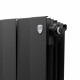 Радиатор биметаллический Royal Thermo Piano Forte 500 мм 10 секций 1' боковое подключение 591х800 мм черный