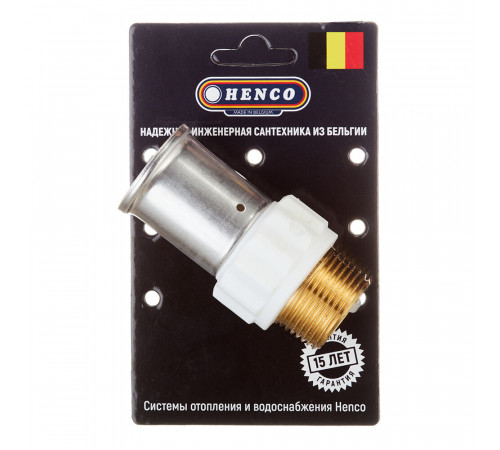 Муфта Henco (17PKW-3206) 32(пресс) х 1 НР(ш) белая PVDF Муфта Henco (17PKW-3206) 32(пресс) х 1 НР(ш) белая PVDF