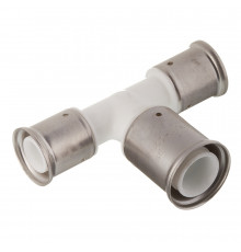 Тройник Henco (12PKW-263226) 26(пресс) х 32(пресс) х 26(пресс) PVDF белый