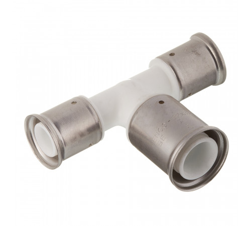 Тройник Henco (12PKW-263226) 26(пресс) х 32(пресс) х 26(пресс) PVDF белый