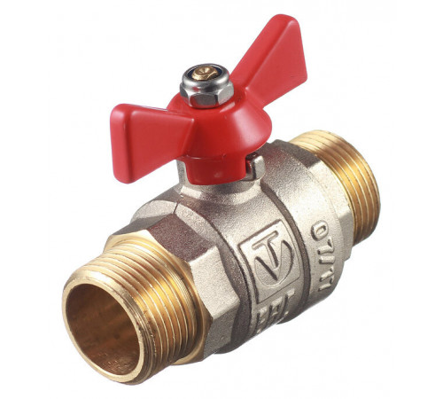 Кран шаровой латунный Valtec Base 3/4 НР(ш) х 3/4 НР(ш) бабочка прямой (VT.219.N.05) Кран шаровой латунный Valtec Base 3/4 НР(ш) х 3/4 НР(ш) бабочка прямой (VT.219.N.05)