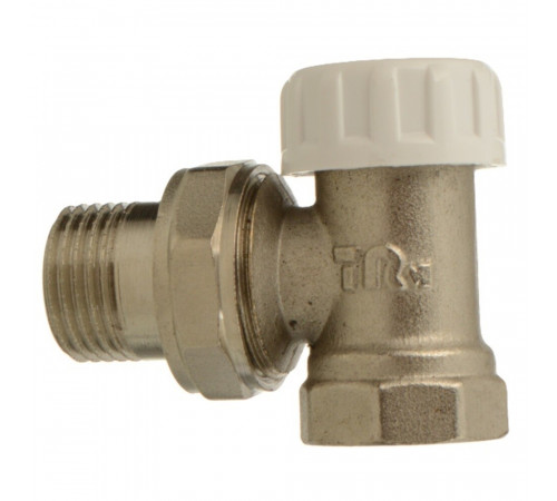 Клапан запорный угловой Terma 1/2 НР(ш) х 1/2 ВР(г) для радиатора (26241) Клапан запорный угловой Terma 1/2 НР(ш) х 1/2 ВР(г) для радиатора (26241)