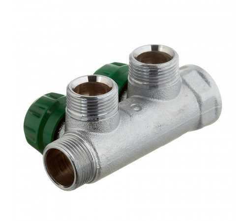 Коллектор Stout 3/4 ВР(г) х 2 выхода 3/4(ЕК) х 3/4 НР(ш) регулирующий (SMB-6850-343402) Коллектор Stout 3/4 ВР(г) х 2 выхода 3/4(ЕК) х 3/4 НР(ш) регулирующий (SMB-6850-343402)