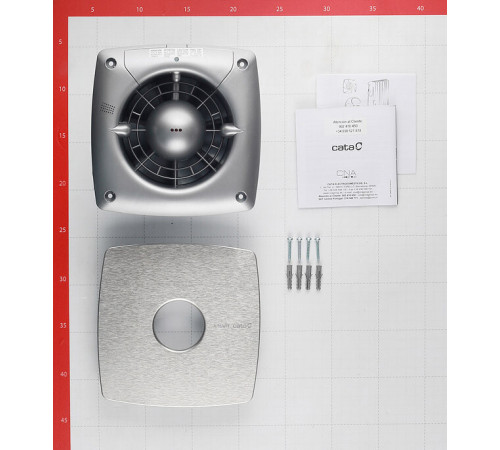 Вентилятор осевой Cata X-Mart 12 170х170 мм d120 мм серебро Вентилятор осевой Cata X-Mart 12 170х170 мм d120 мм серебро