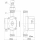 Циркуляционный насос для систем отопления Aquario AC 154-130HW DN15 подъем 4 м 130 мм с гайками (5154)