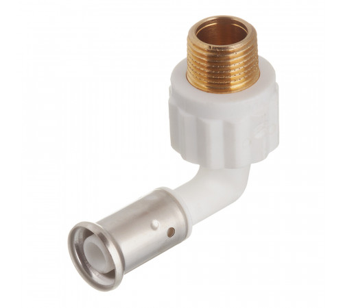 Угол Henco (5PKW-1604) 16(пресс) х 1/2 НР(ш) PVDF белый Угол Henco (5PKW-1604) 16(пресс) х 1/2 НР(ш) PVDF белый