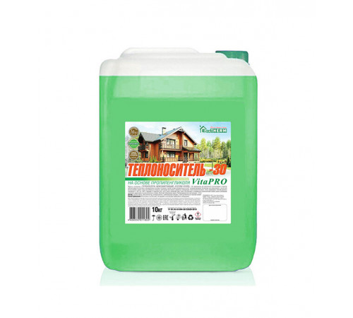 Теплоноситель Eco Therm VITA PRO -30 °С 10 кг на основе пропиленгликоля Теплоноситель Eco Therm VITA PRO -30 °С 10 кг на основе пропиленгликоля
