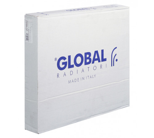 Радиатор биметаллический Global Style Extra 500 мм 6 секций 1' боковое подключение белый Радиатор биметаллический Global Style Extra 500 мм 6 секций 1' боковое подключение белый