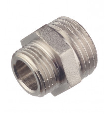 Ниппель переходной Valtec 1/2 НР(ш) х 3/8 НР(ш) латунный (VTr.580.N.0403)