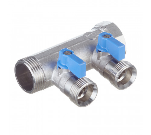 Коллектор Henco 1 ВР(г) х 2 выхода 3/4 НР(ш) ЕК х 1 НР(ш) с шаровыми кранами (VB060502-BLAUW) Коллектор Henco 1 ВР(г) х 2 выхода 3/4 НР(ш) ЕК х 1 НР(ш) с шаровыми кранами (VB060502-BLAUW)