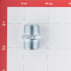 Ниппель Gebo Platinum (280-6V) 1 НР(ш) х 1 НР(ш) чугунный оцинкованный