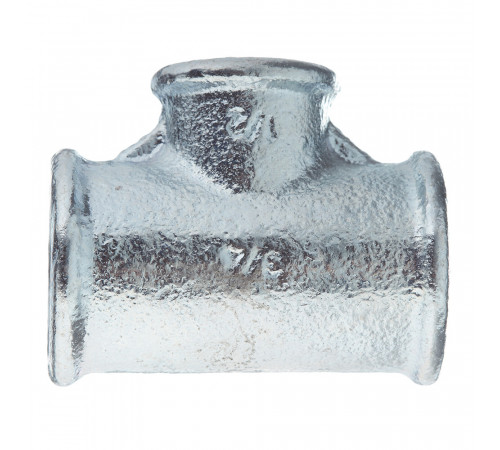 Тройник переходный Gebo Platinum (130-22V) 3/4 ВР(г) х 1/2 ВР(г) х 3/4 ВР(г) чугунный оцинкованный