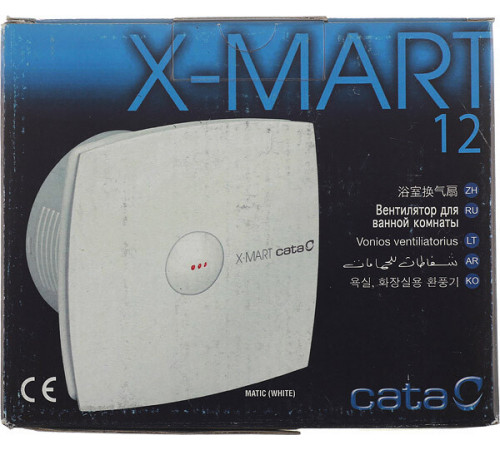 Вентилятор осевой Cata X-Mart 12 170х170 мм d120 мм слоновая кость