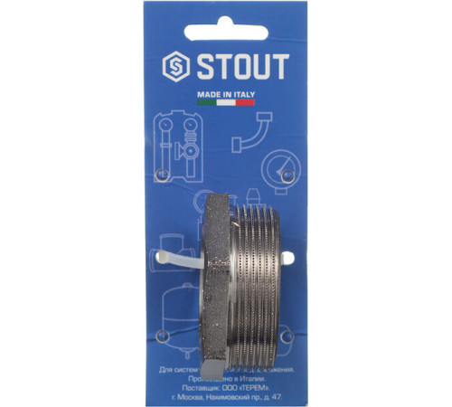 Футорка Stout 2 НР(ш) х 1 1/2 ВР(г) латунная (SFT-0029-002112) Футорка Stout 2 НР(ш) х 1 1/2 ВР(г) латунная (SFT-0029-002112)