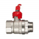 Кран шаровой латунный Valtec 3/4 ВР(г) х 3/4 НР(ш) полнопроходной ручка прямой (VT.121.N.05)