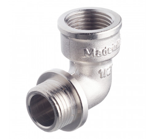 Угол Stout 1/2 ВР(г) х 1/2 НР(ш) с упором никелированный (SFT-0016-000012)