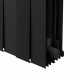 Радиатор биметаллический Royal Thermo Piano Forte 500 мм 10 секций 1' боковое подключение 591х800 мм черный