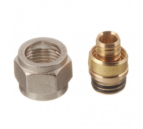 Соединитель коллекторный VALTEC (VTc.709.N.1604) 16х2 обж(ц) для Pex трубы Соединитель коллекторный VALTEC (VTc.709.N.1604) 16х2 обж(ц) для Pex трубы