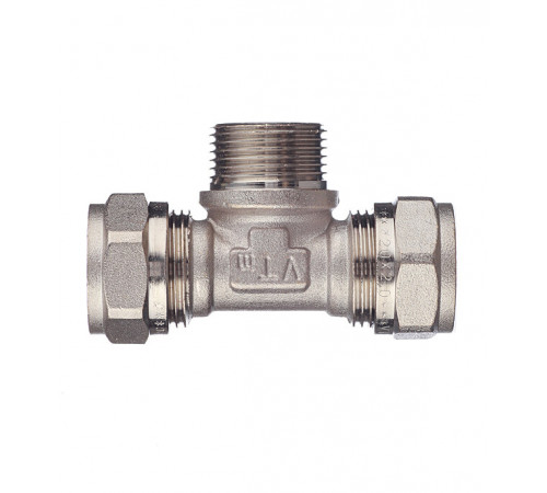 Тройник VALTEC (VTm.333.N.200520) 20 обж(ц) х 3/4 НР(ш) х 20 обж(ц)