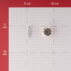 Полкодержатель-стяжка d20 мм белый со штоком 11 мм (4 шт.)
