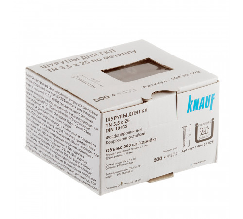 Саморезы ГМ 25x3,5 мм с битой TN Кнауф (500 шт.)