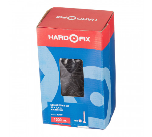 Саморезы для ГВЛ 30x3,9 мм усиленные Hard-Fix (1000 шт.) Саморезы для ГВЛ 30x3,9 мм усиленные Hard-Fix (1000 шт.)