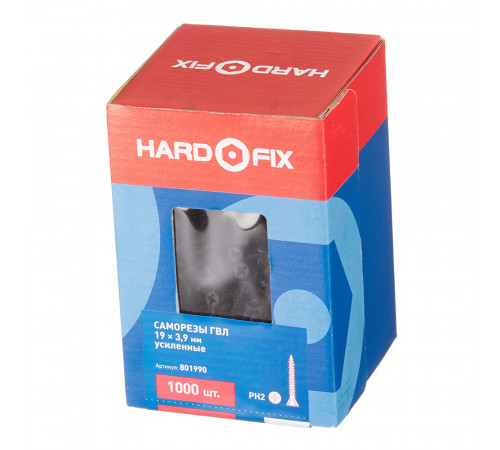 Саморезы для ГВЛ 19x3,9 мм усиленные Hard-Fix (1000 шт.)
