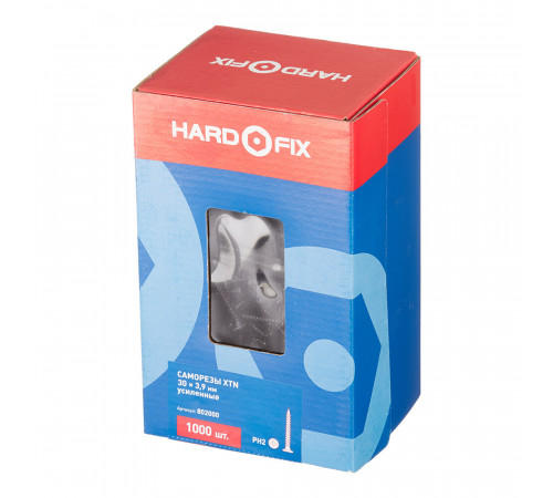 Саморезы ГМ 30x3,9 мм усиленные XTN Hard-Fix (1000 шт.) Саморезы ГМ 30x3,9 мм усиленные XTN Hard-Fix (1000 шт.)