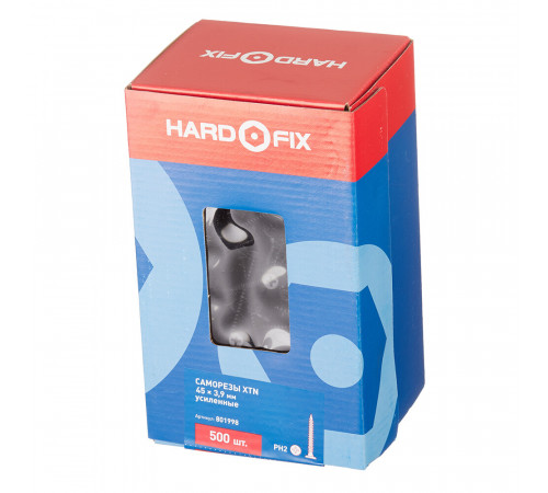 Саморезы ГМ 45x3,9 мм усиленные XTN Hard-Fix (500 шт.) Саморезы ГМ 45x3,9 мм усиленные XTN Hard-Fix (500 шт.)