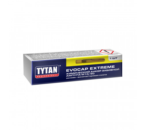 Химический анкер ампула d10/90 мм винилэстровая смола Tytan Professional Evocap Extreme