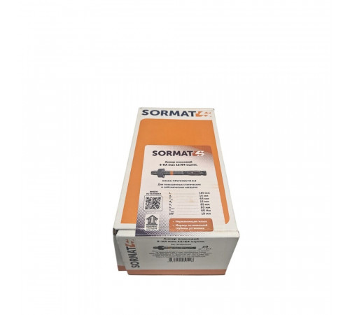 Анкер клиновой Sormat S-KA max для бетона 12х12/64 мм (20 шт.) Анкер клиновой Sormat S-KA max для бетона 12х12/64 мм (20 шт.)