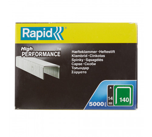 Скобы для степлера Rapid (11915611) тип 140 14 мм стальной (5000 шт.) Скобы для степлера Rapid (11915611) тип 140 14 мм стальной (5000 шт.)