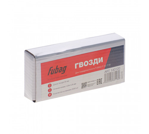 Гвозди реечные Fubag для гвоздезабивного пистолета 18GA 25 мм гладкие (5000 шт.) Гвозди реечные Fubag для гвоздезабивного пистолета 18GA 25 мм гладкие (5000 шт.)