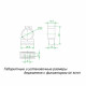 Крепеж-клипса для труб 20 мм Greenel с фиксатором серая (100 шт.) (GE50181)