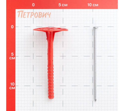 Дюбель для теплоизоляции Tech-Krep 10х120 мм металлический гвоздь (70 шт.)