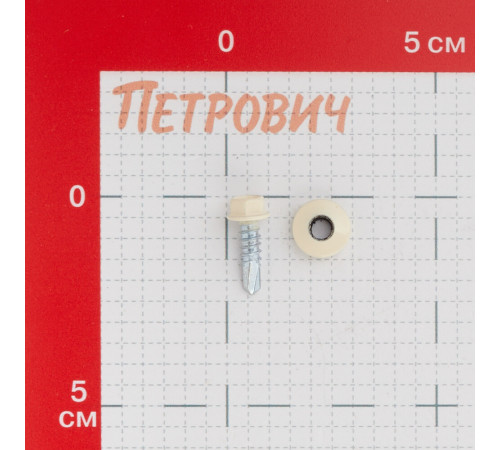 Саморезы кровельные с буром 19х5,5 мм металл-металл слоновая кость RAL 1015 Daxmer (250 шт.) Саморезы кровельные с буром 19х5,5 мм металл-металл слоновая кость RAL 1015 Daxmer (250 шт.)
