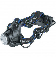Фонарь налобный Navigator NPT H15 светодиодный 1 LED 5 Вт аккумуляторный 3,7 В Li-Ion 2400 мАч пластик 3 режима (61438)