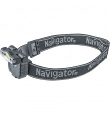 Фонарь налобный Navigator NPT H27 светодиодный 1 LED 3 Вт аккумуляторный 3,7 В Li-Pol 500 мАч пластик (93190)