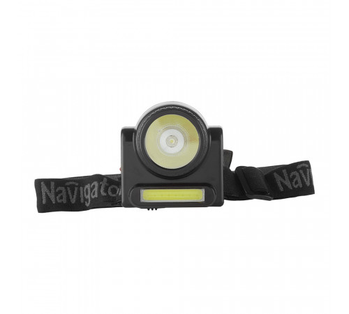 Фонарь налобный Navigator NPT светодиодный 2 LED 3/3 Вт аккумуляторный Lead-acid 500 мАч ударопрочный пластик 2 режима (14486) Фонарь налобный Navigator NPT светодиодный 2 LED 3/3 Вт аккумуляторный Lead-acid 500 мАч ударопрочный пластик 2 режима (14486)